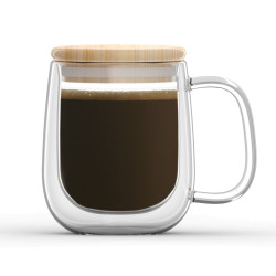 Tasse en verre Tarsila 10 oz / 295 ml - Tasse à café et soucoupe